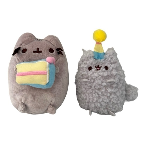 GUND Pusheen And Stormy Plush Happy Birthday Set - Picture 1 of 12